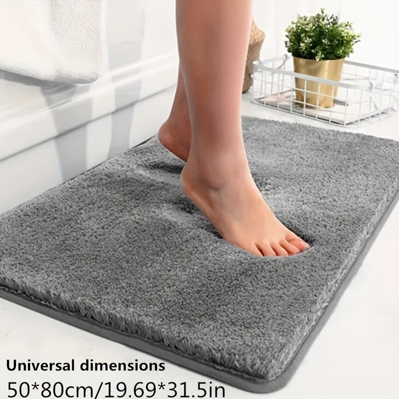 Thickened Plush Absorbent Non-Slip Bathroom Bathtub Rug