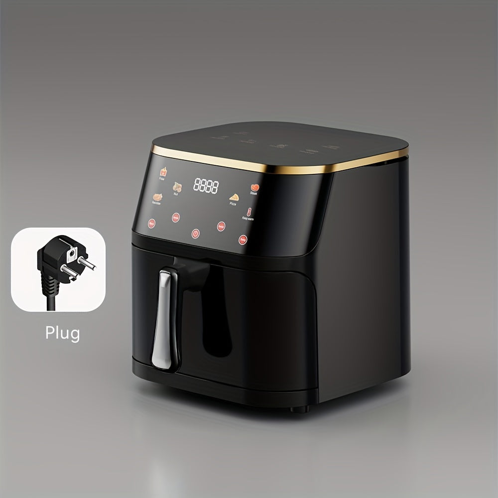 Large 8L Digital Air Fryer with 6-in-1 Functions Quiet Nonstick Dishwasher Safe