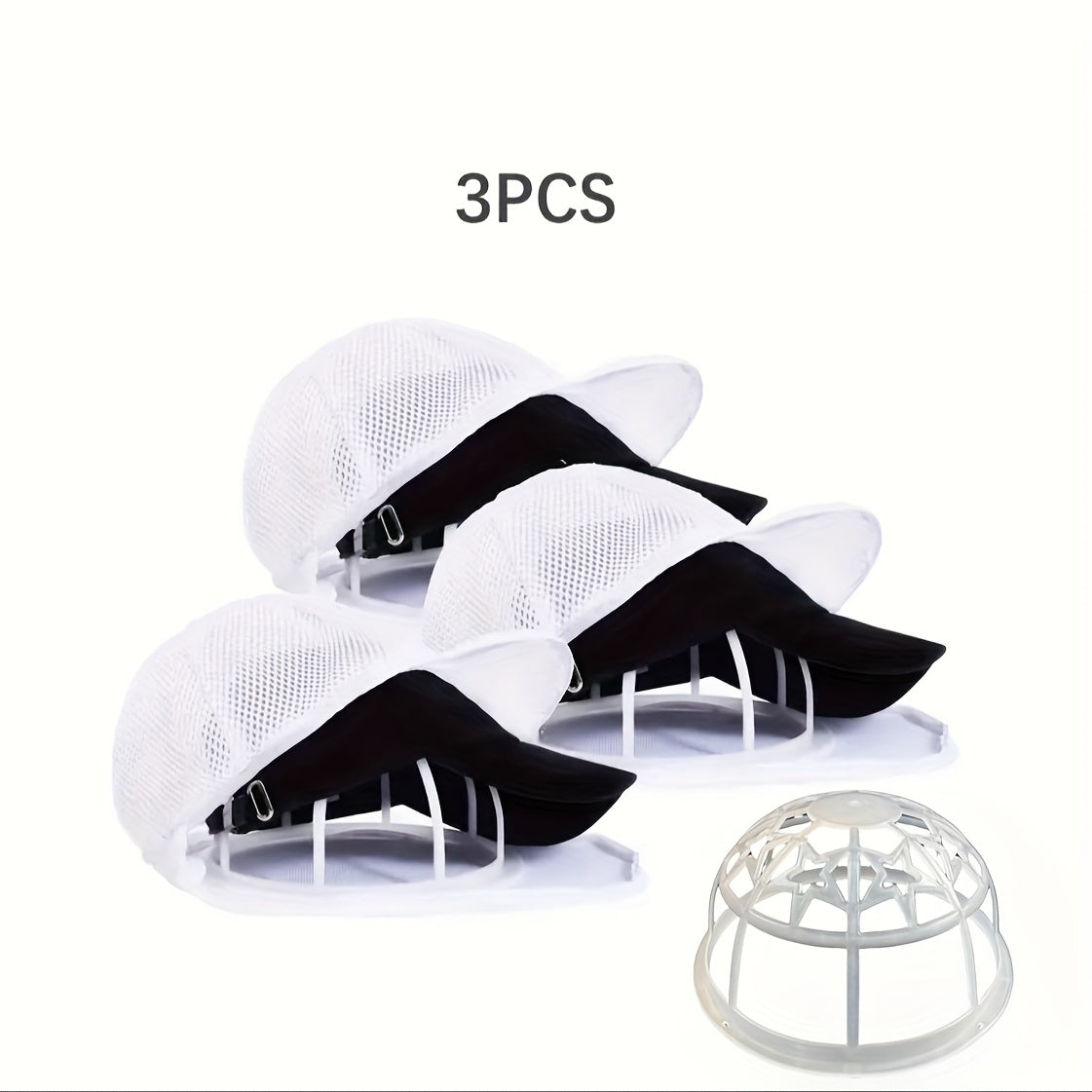 Organizador de sombreros de polipropileno, estante para almacenamiento de gorras, apto para lavavajillas, pack de 3