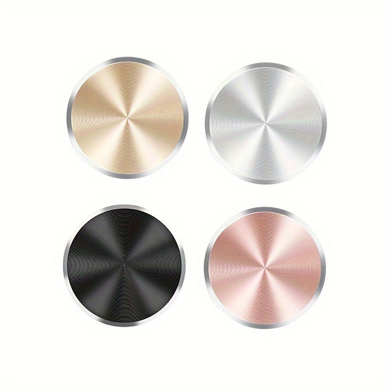 4pcs Magnetic Metal Car Phone Holder Plates for Support and Navigation
