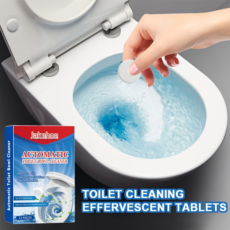 Effervescent Toilet Cleaning Tablets Odor Removal Stain Removal Plastic