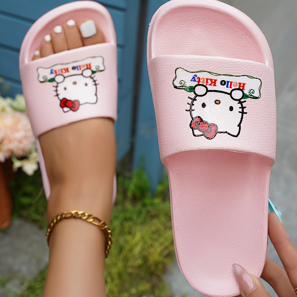 Women's Summer EVA Sandals Flat Heel Open Toe Slip-On Casual Footwear