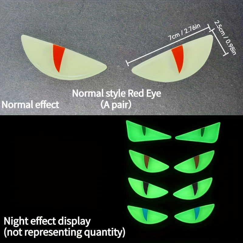 3D светящаяся резиновая наклейка на мотоцикл и автомобиль, ослепительный маленький дьявол, внешняя отделка