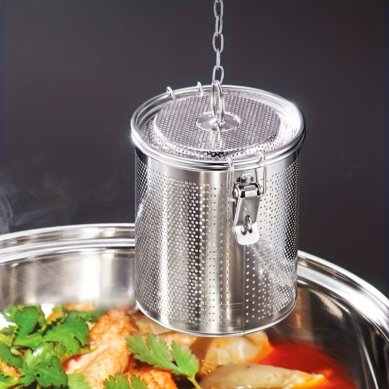 Stainless Steel Spice Infuser for Loose Leaf Tea Herbs and Seasonings