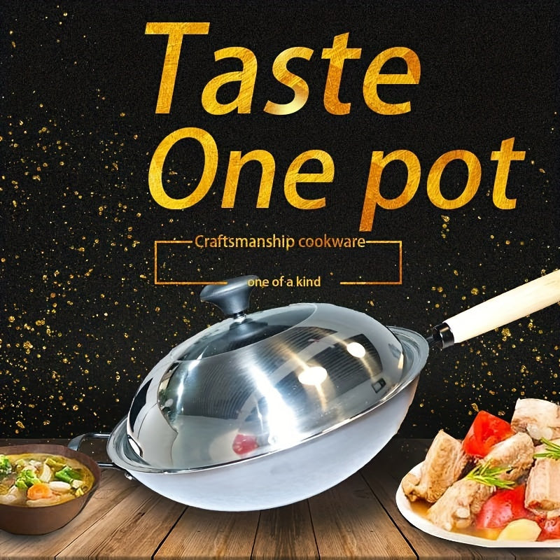 Cast Iron Dutch Oven Hammered Finish Non-Stick Versatile Round Casserole Durable Cookware