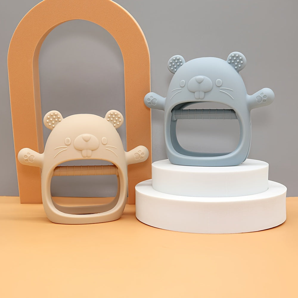 Baby Silicone Teether for Newborns Food-Grade Teething Toy Christmas Gift