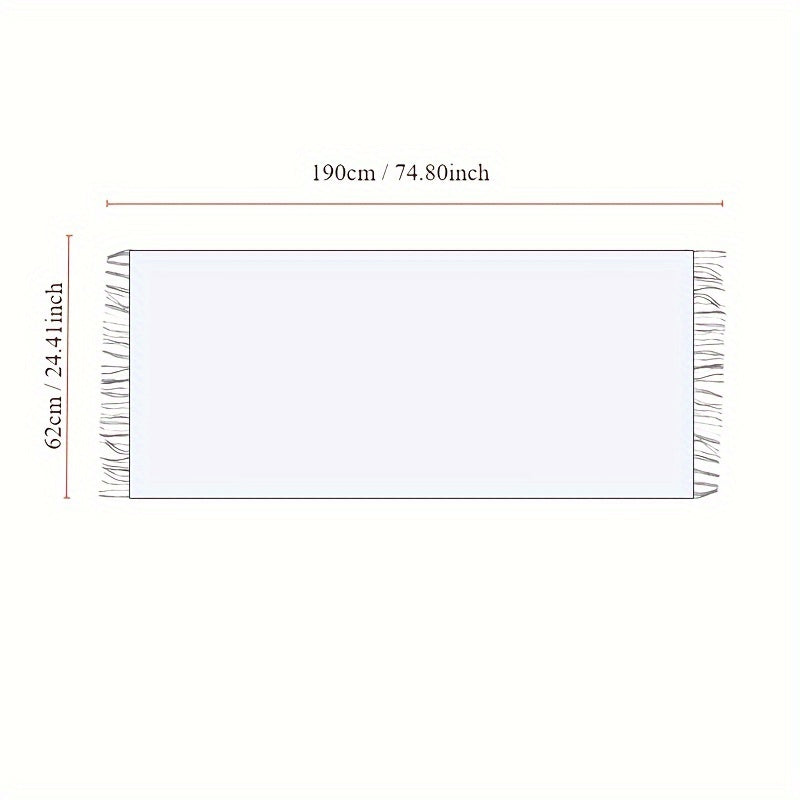 Cotton Linen Striped Scarf for Men Women Autumn Winter Fashion Accessory