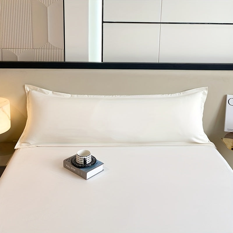 Solid Color Washed Cloud Long Pillowcase 100% Polyester Machine Washable