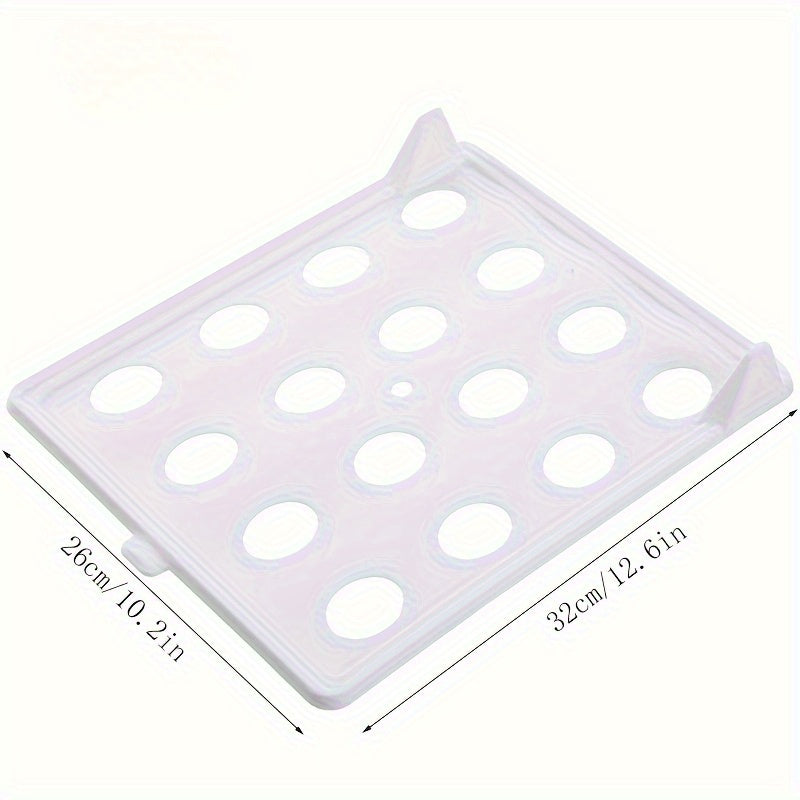 Sozlanadigan suv o'tkazmaydigan plastmassa buklamali saqlash tashkilotchisi, ko'ylaklar, T-shirtlar, sviterlar, shimlar uchun, oq