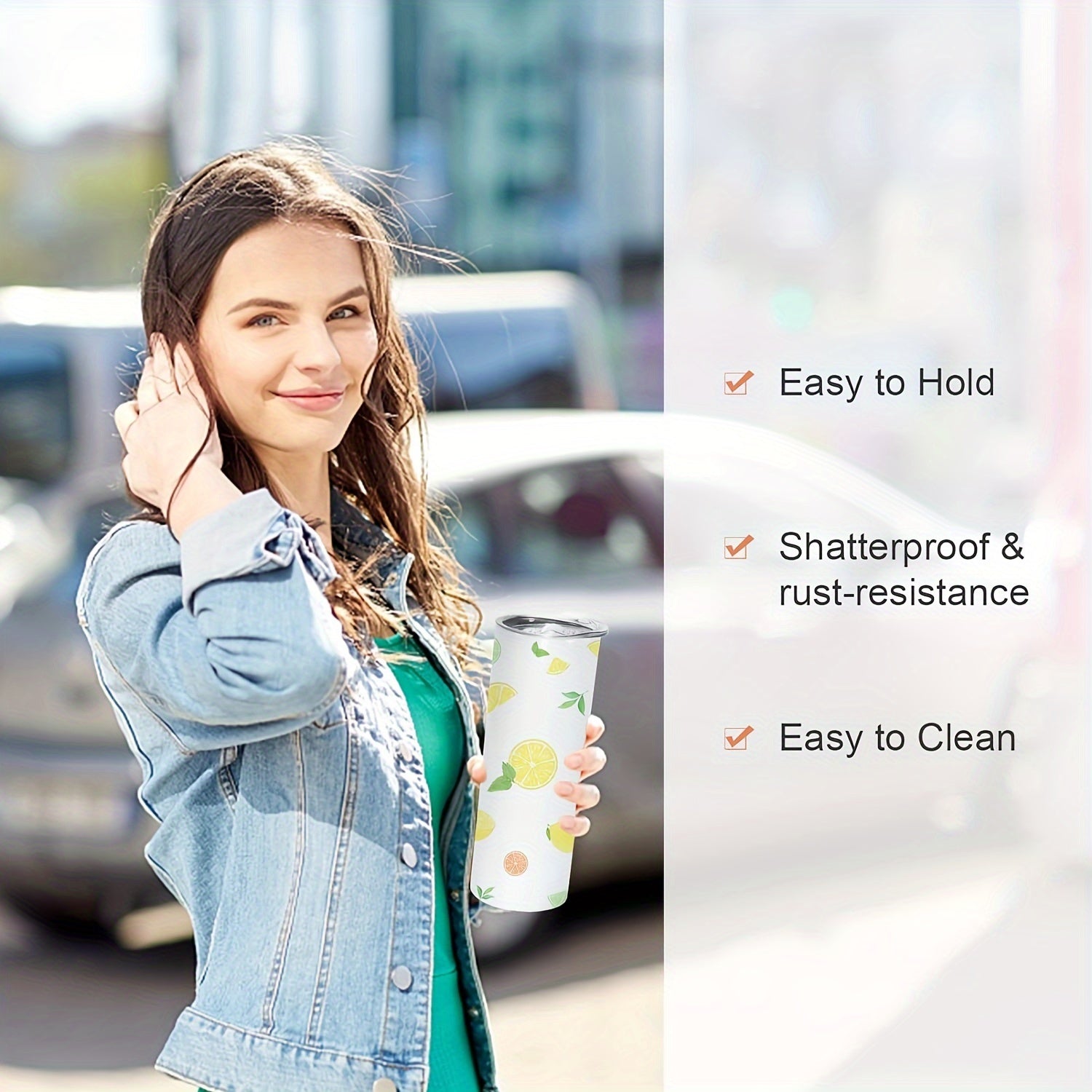 Набор из 8 тонких стаканов для сублимации объемом 20 унций оптом, пустые белые с крышкой и соломинкой - Идеальные рождественские подарки