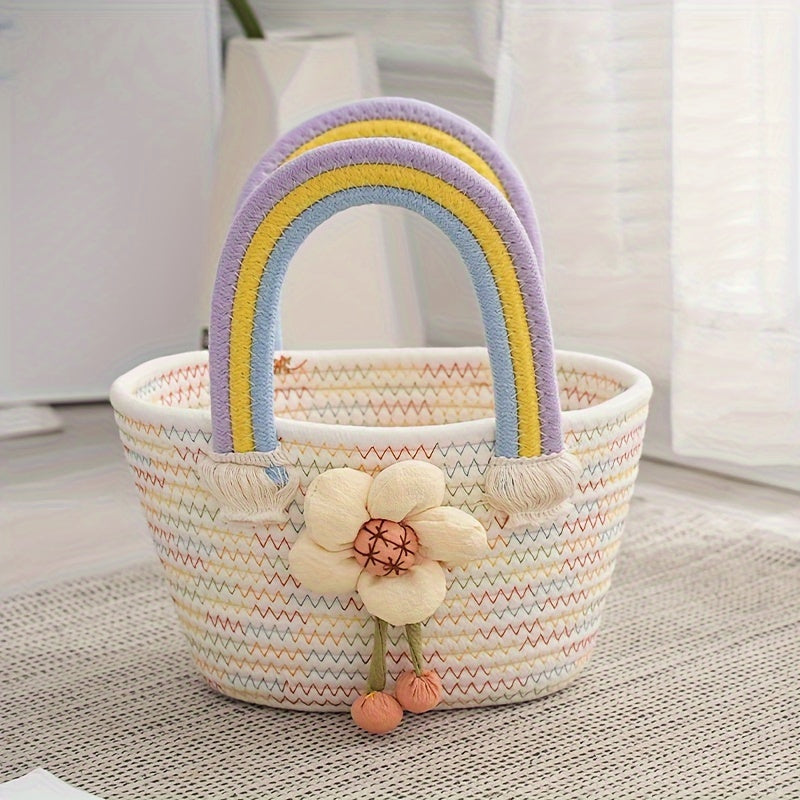 Colorful Gift Basket for Mementos Celebrations and Special Occasions