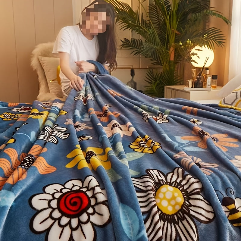 Fleece Blanket Cover Shawl for Travel and Home Skin-Friendly Multi-Use