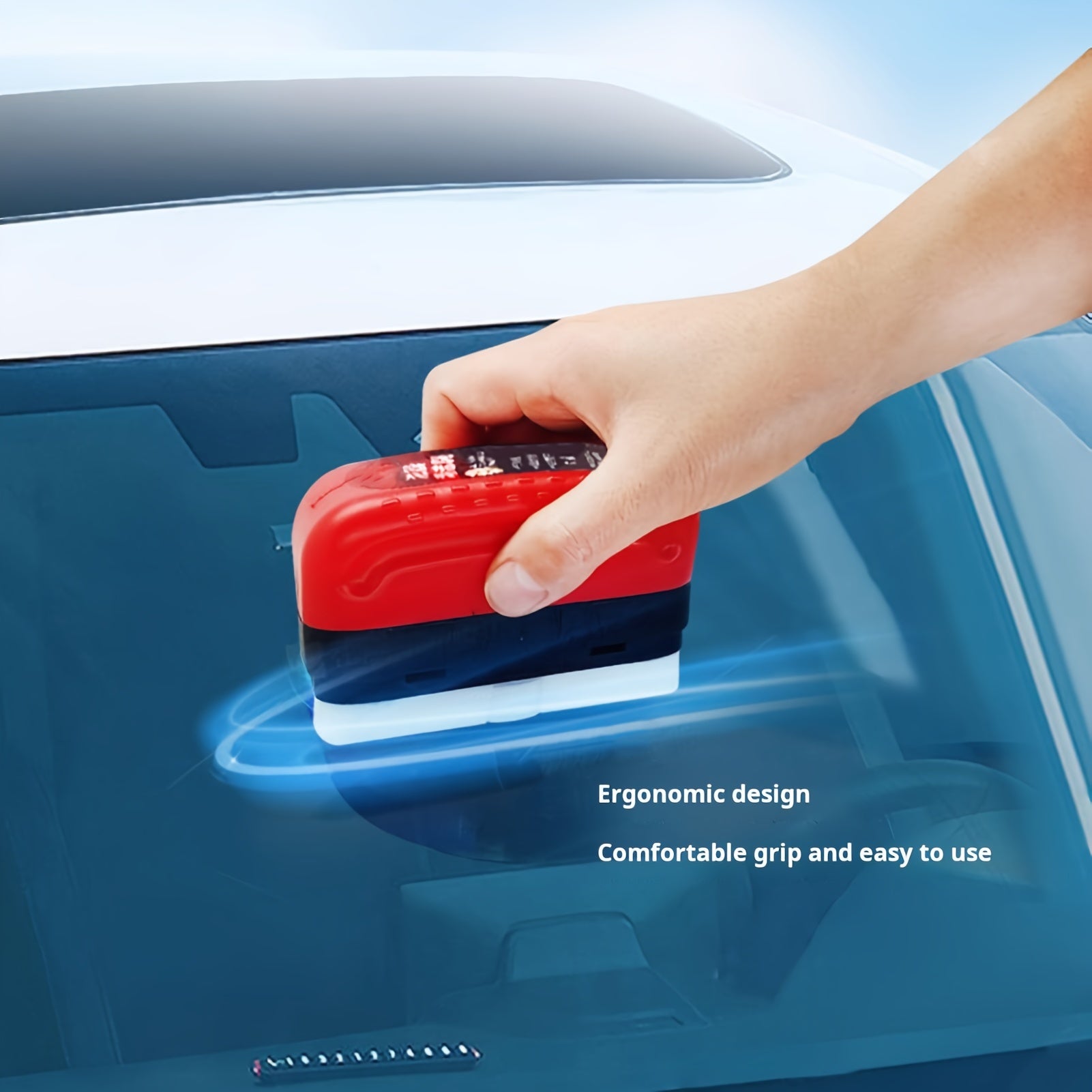 Removedor de película de aceite de vidrio de coche universal líquido limpiador 120ml cepillo de espuma reutilizable