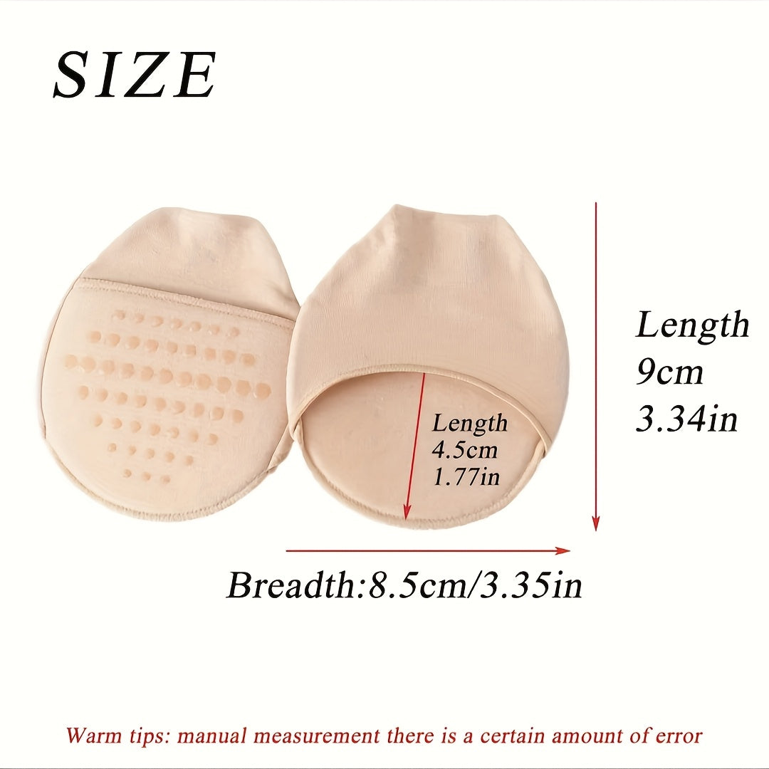 Unisex Foam Sock Style Forefoot Pads Anti-Slip Wear-Resistant Insoles