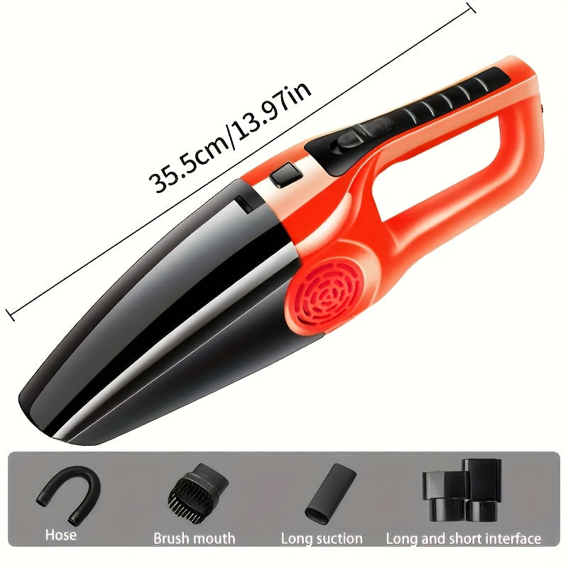 High-Power Car Vacuum Cleaner Wet Dry Mini Vehicle ABS Resin 0.4L Dust Cup