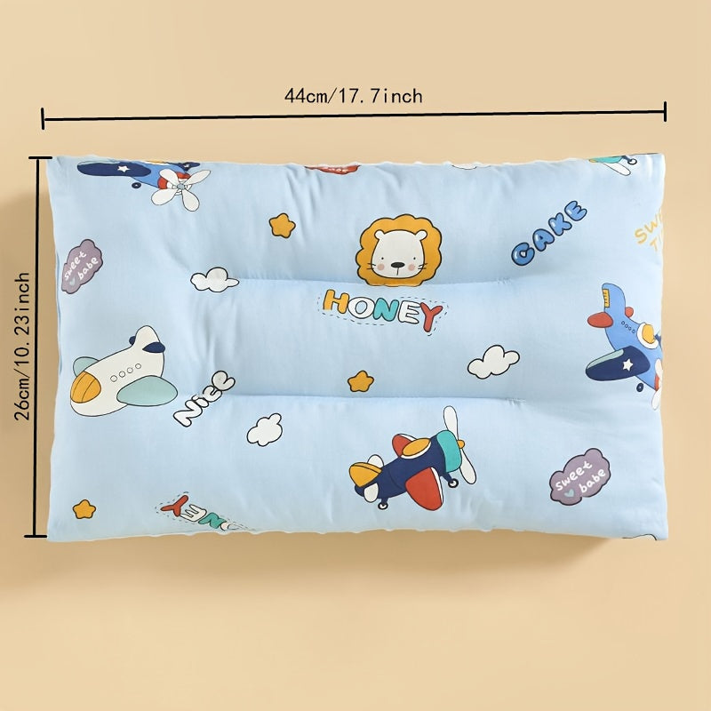 Children's Reversible Pillow with Bean Down Filling for Comfort