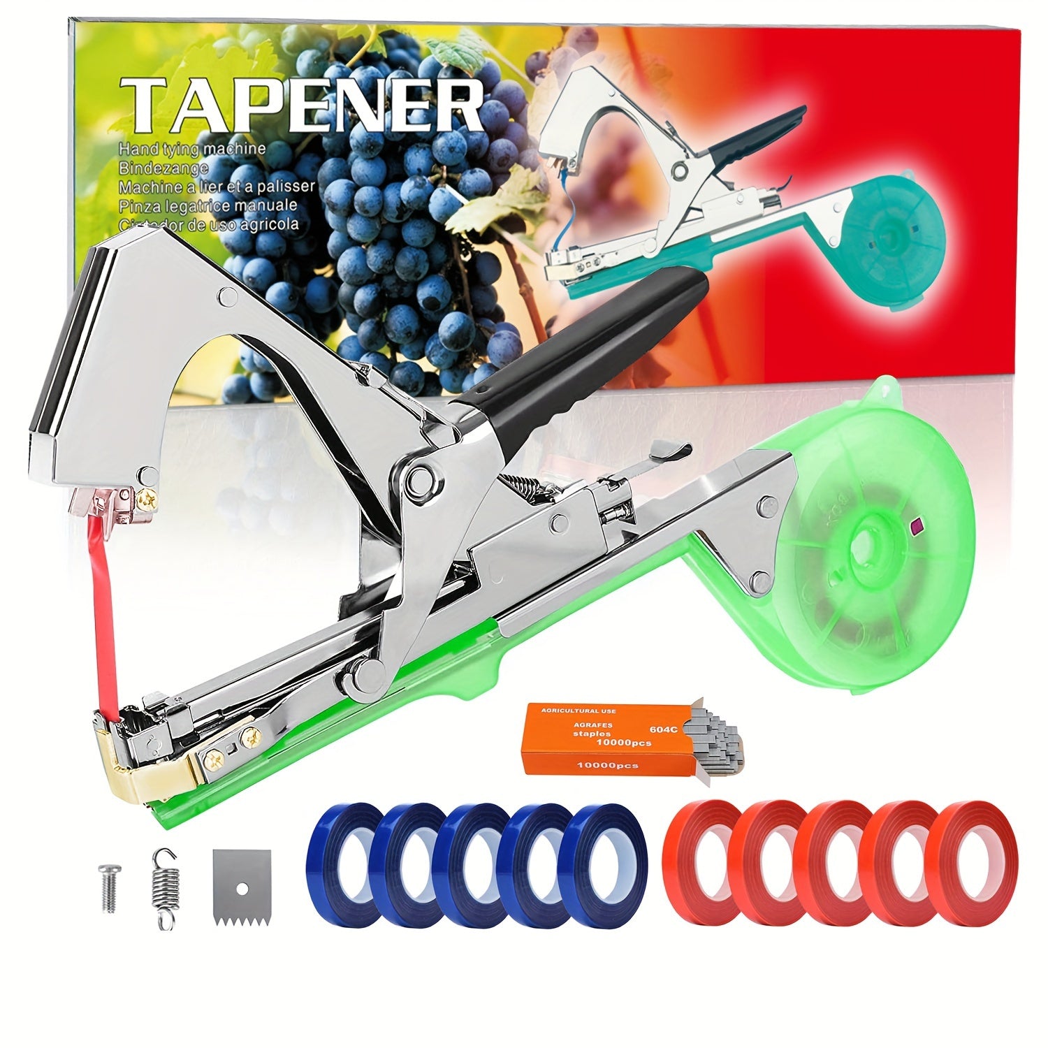 Plant Tying Machine for Grapes Raspberries Tomatoes Vining Vegetables Flowers