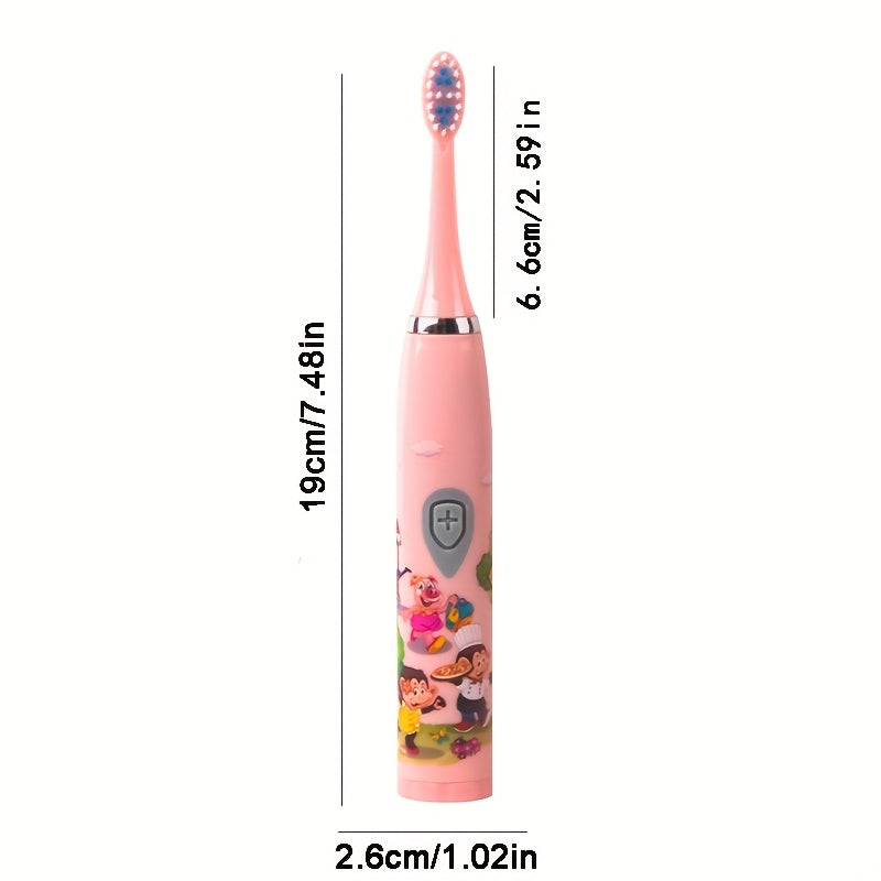 Family Electric Toothbrush Soft Bristles Battery-Operated Oral Care