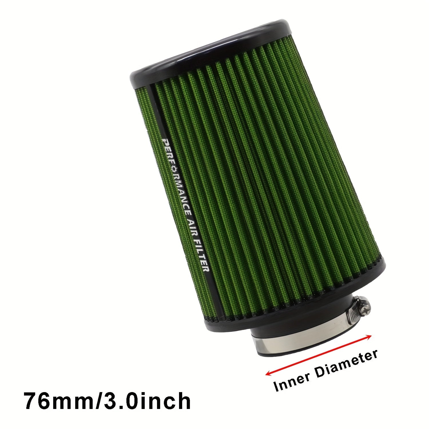 Universal Fit Air Filter Cartridge High Flow Polyester 76MM 90MM 101MM