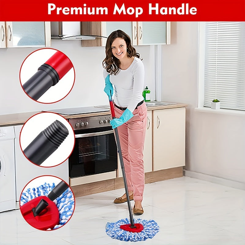 Telescopic 3-Section Mop Handle Replacement for Cleaning Supplies and Accessories