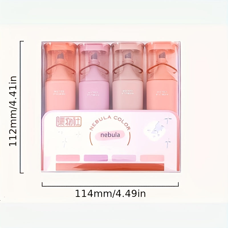 4 сверкающих блестящих маркера с быстросохнущими, стойкими к размазыванию водными чернилами для ярких заметок и ведения дневника.