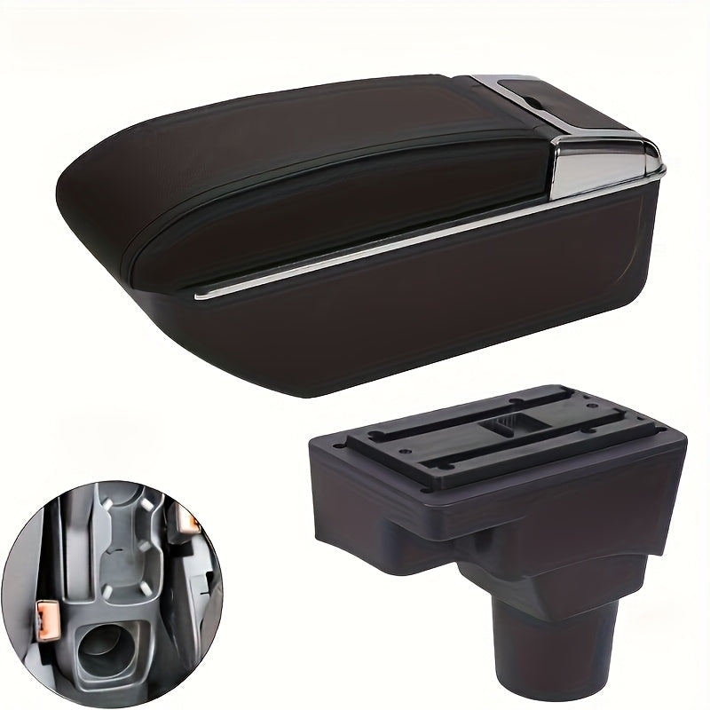 Car Interior Console Armrest Center Storage For Sedan No-Drill Easy Install