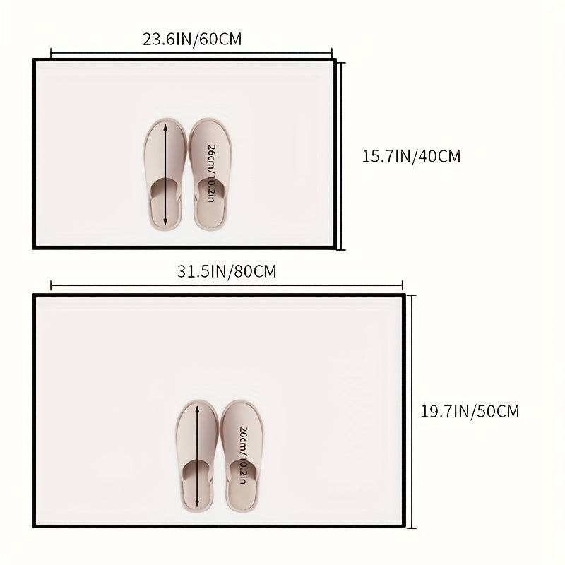 Нескользящий цветочный коврик для двери, внутренний и наружный, моющийся, 1 шт.