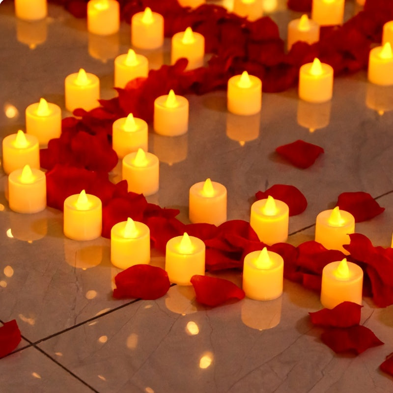 24 Pack Flameless Battery-Operated Tea Lights for Home Decor and Gifts