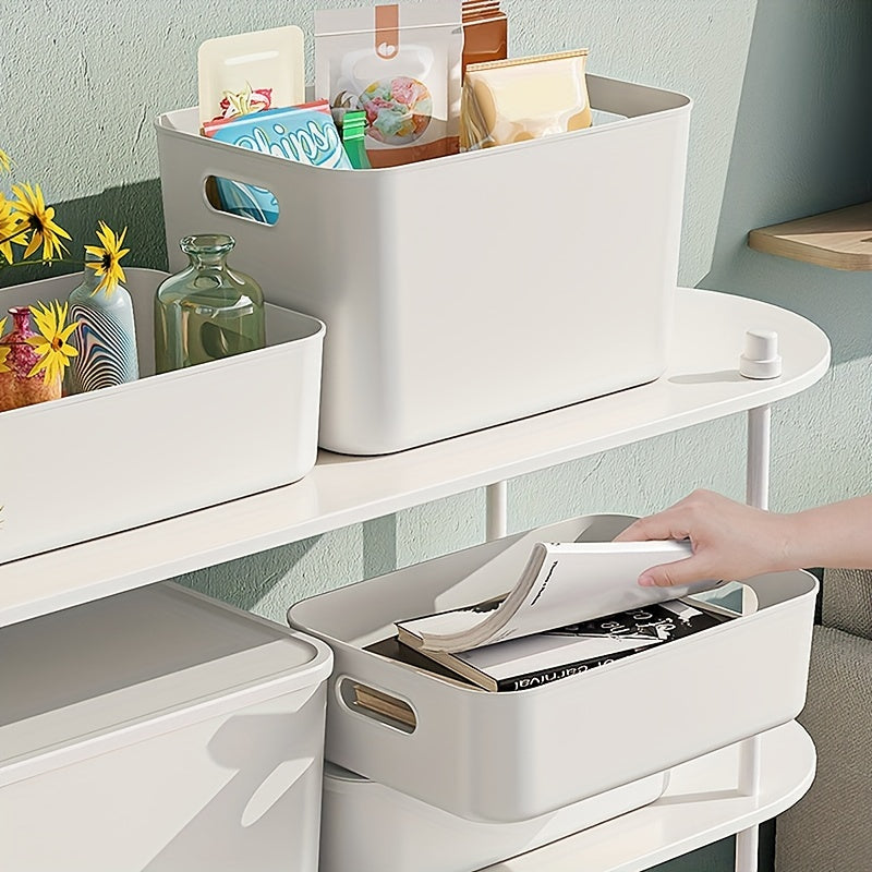 Large Capacity Plastic Storage Bins Set for Kitchen Closet Organization