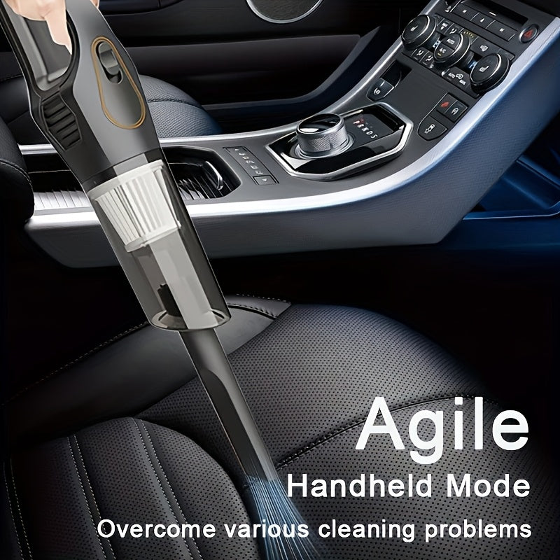 Portable Handheld Car and Home Vacuum Cleaner with Strong Suction and Attachments