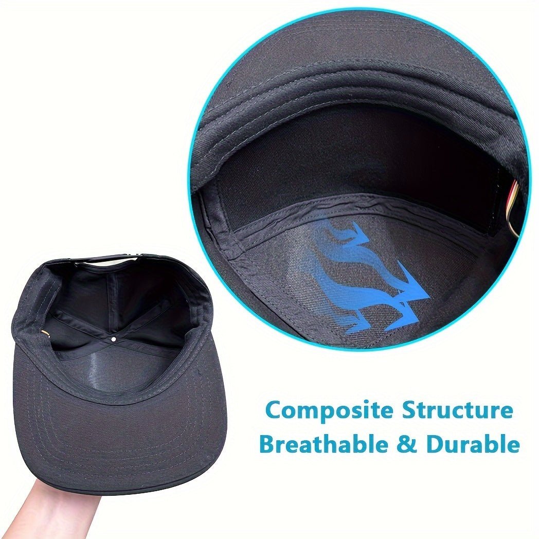 Gorra de béisbol con luz LED y pantalla de matriz a todo color, control por aplicación inalámbrica, mensajes y animaciones personalizables