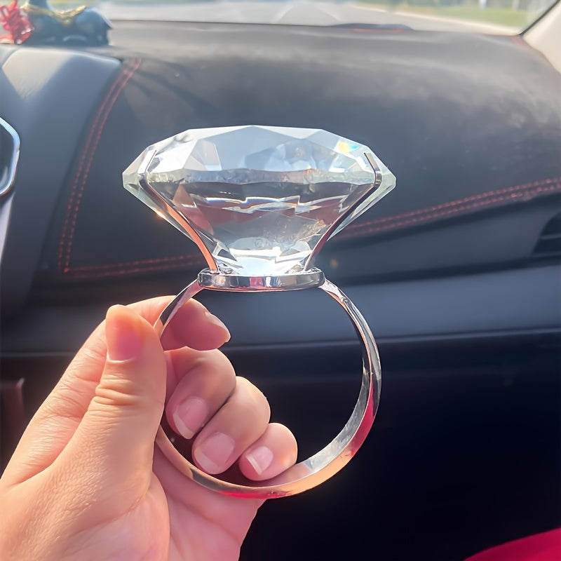 Glass Ring 8cm Synthetic Gemstone Luxury Party Gift for Valentine's Day