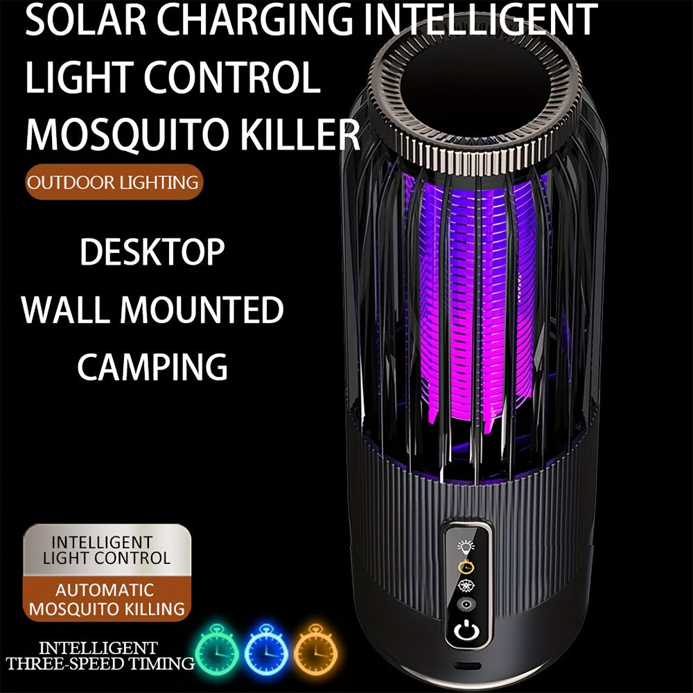 Solar Mosquito Killer Lamp with USB and Solar Charging for Indoor Outdoor