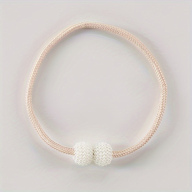 Set of 2 Magnetic Curtain Buckles Space-Saving Tiebacks for Drapery Adjustment