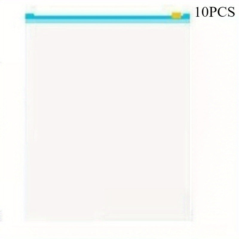 Ochiq plastmassa Ziplock sumkalar, qayta ishlatiladigan, suyuqlik o'tkazmaydigan, meva, sabzavot va atıştırmalıklar uchun saqlash