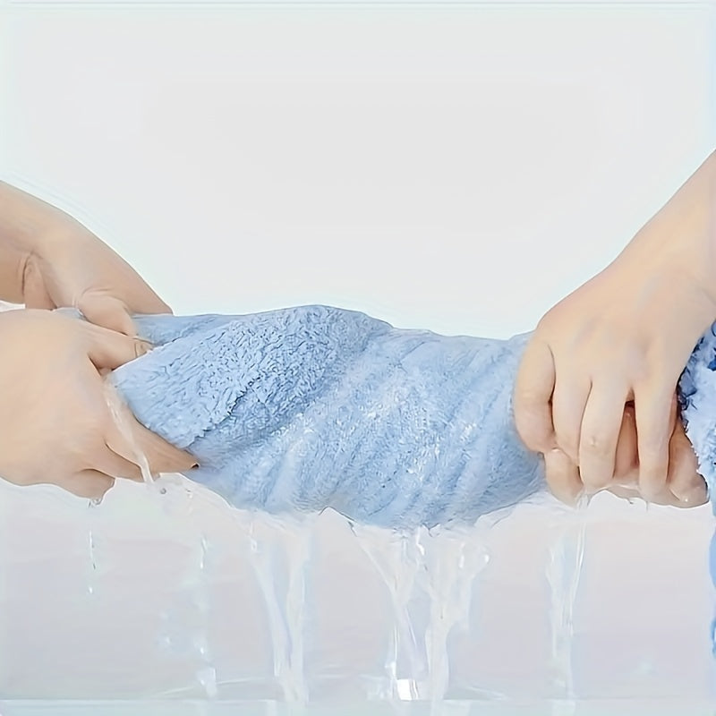 Детское голубое полотенце для купания с капюшоном, мягкое и впитывающее, из полиэстера для мальчиков и девочек