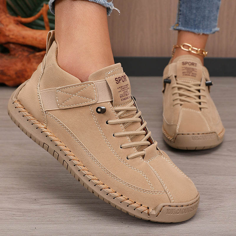 Women's Casual Solid Color Low-Top Sneakers for Hiking Running Walking