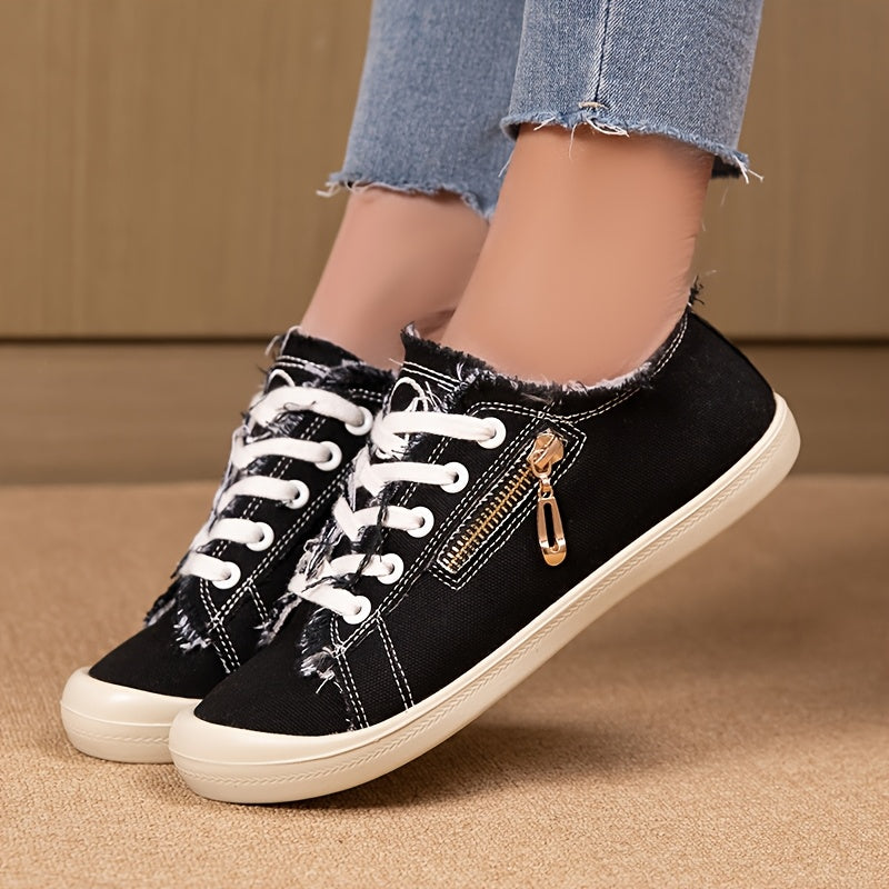 Women's Low-Top Sports Shoes Retro Hong Kong Style Casual Flats