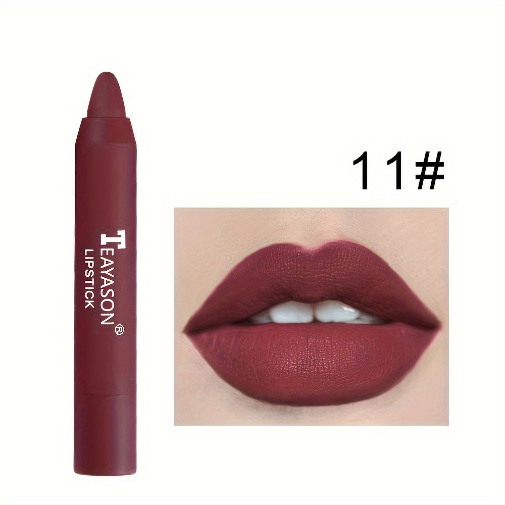 Women Matte Lipstick 12 Shades Long-Lasting Waterproof Lip Color
