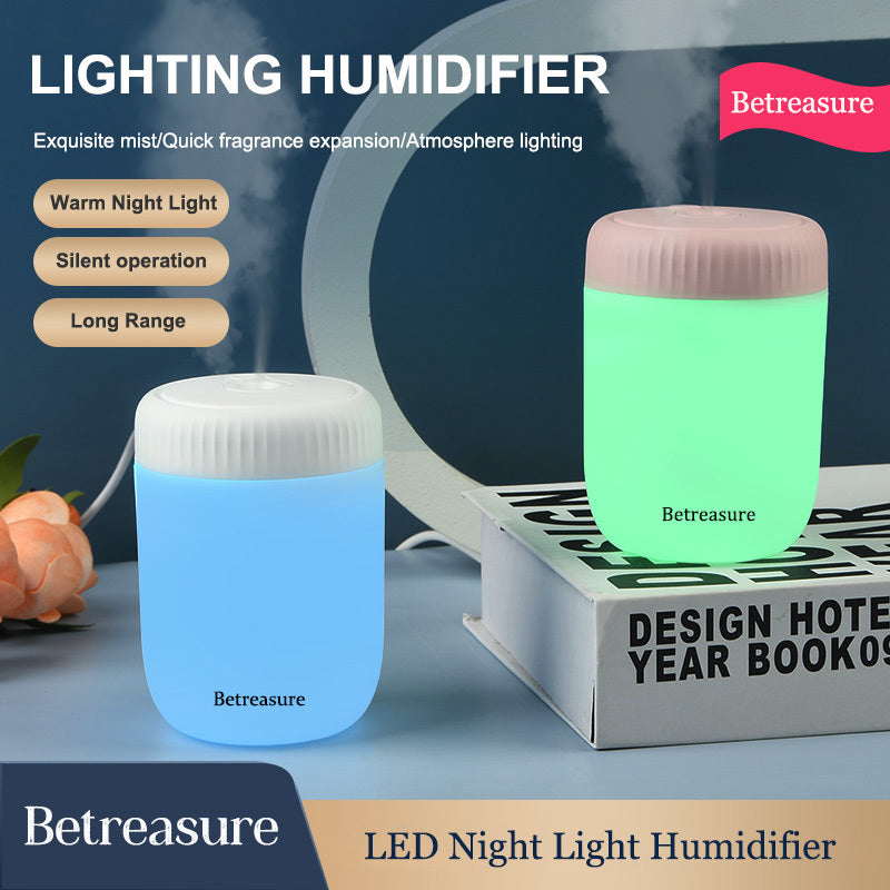 LED Color-Changing USB Lantern Humidifier Night Light Essential Oil Diffuser