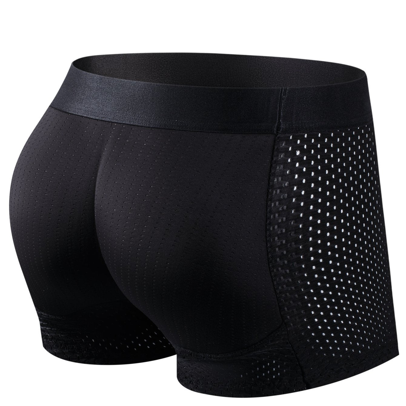 Men's Breathable Mesh Boxer Briefs with Butt Shaping and Support