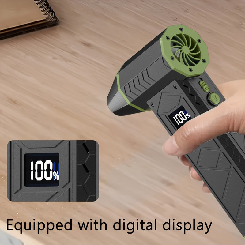 Портативный турбореактивный вентилятор с цифровым дисплеем, перезаряжаемый воздуходувка 36В