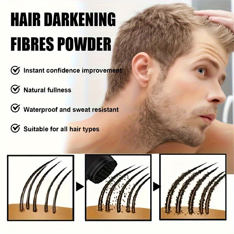 Unisex Hair Fibers Powder for Dense Hair Waterproof Sweat Resistant
