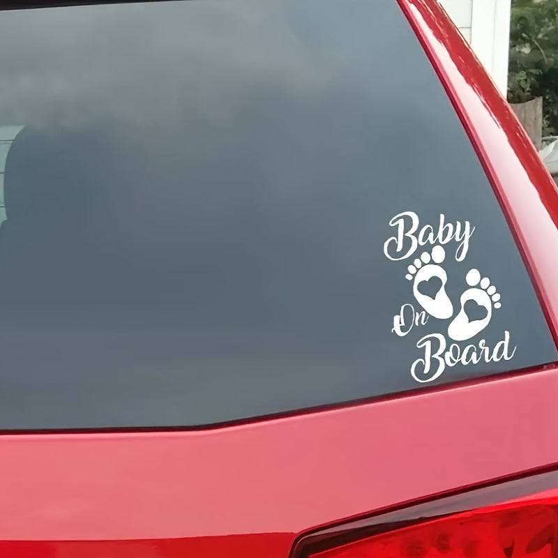 Baby On Board Waterproof Reflective Car Sticker Vinyl Vehicle Decal