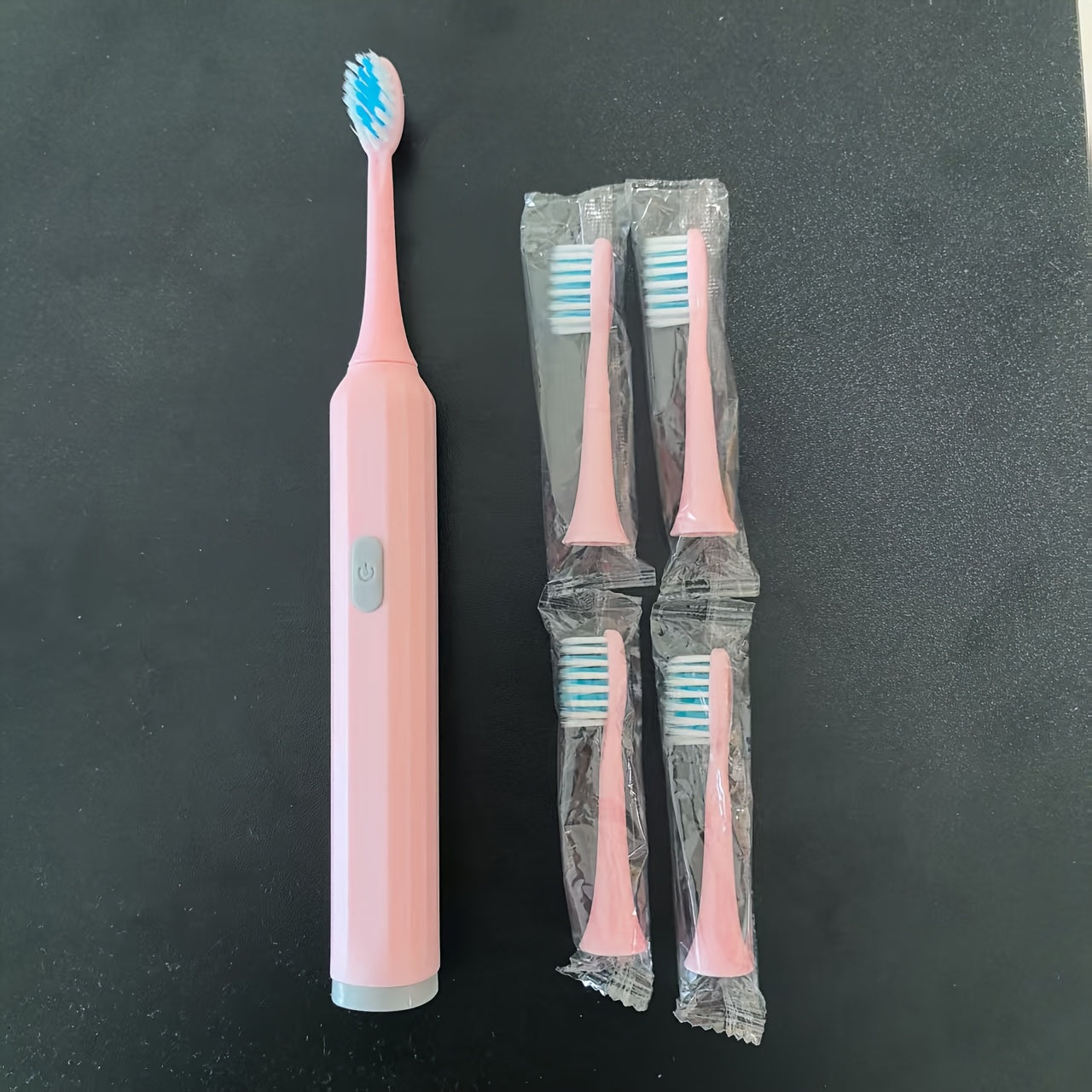 Электрическая зубная щетка для взрослых с 3 насадками для глубокой очистки, путешествий и отбеливания