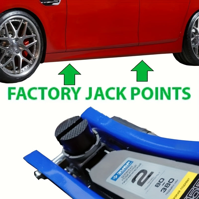 Adaptador de marco de goma con ranuras para calzo de coche universal para mantenimiento del vehículo