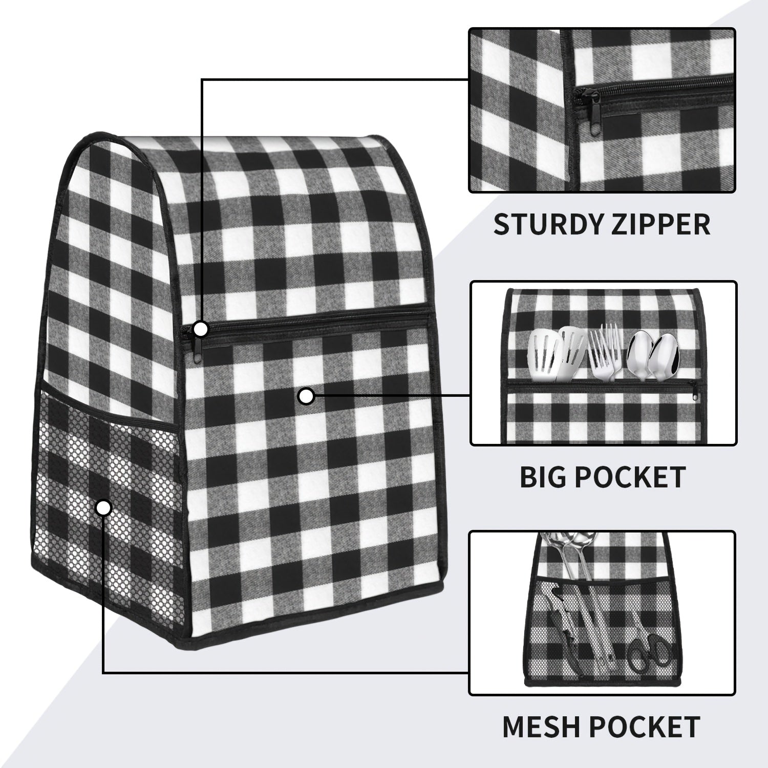 Polyester Waterproof Bacteria-Resistant Appliance Cover for Stand Mixer and Coffee Maker