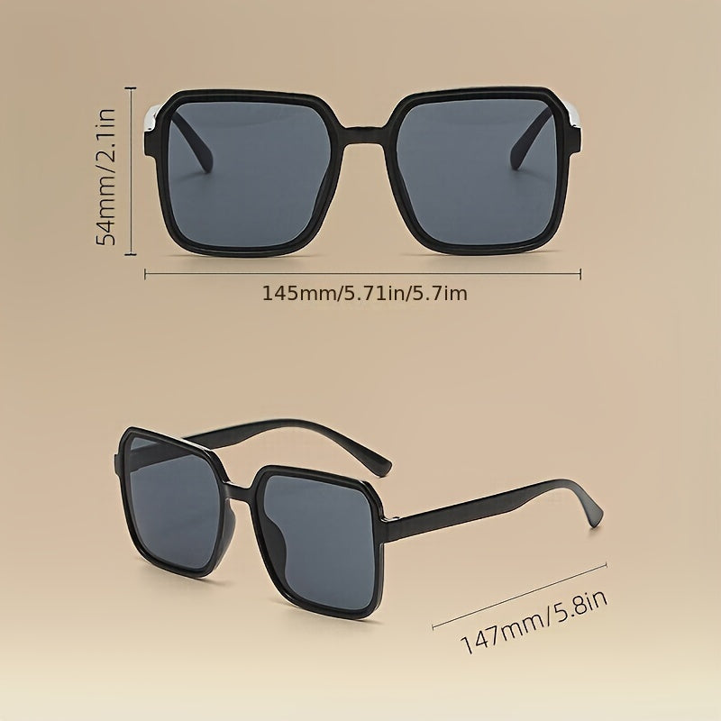 2024-yilgi Ayollar uchun Kvadrat Moda Ko'zoynaklari - Qaytish Qilmaydigan Linzalar bilan - Zamonaviy Ko'cha Usuli Aksessuar