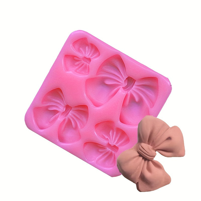 Silicone Mold Set for Cake and Cupcake Decoration Includes Chocolate Fondant and Mini Bows
