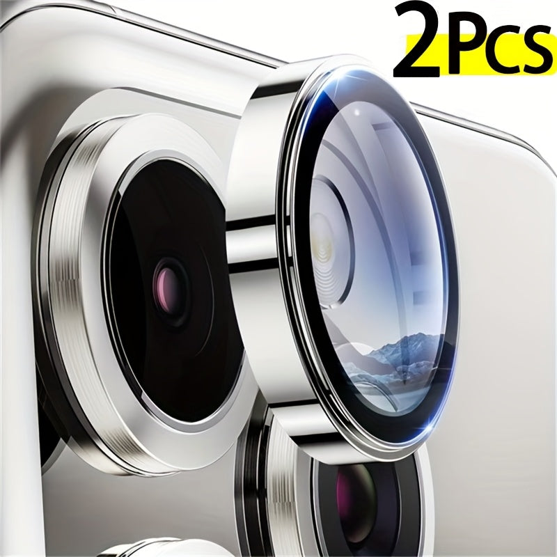Camera Lens Protector for iPhone Pro Max Mini Tempered Glass Aluminum Alloy Full Coverage